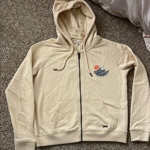 Roxy zip up Hoodie with wave design